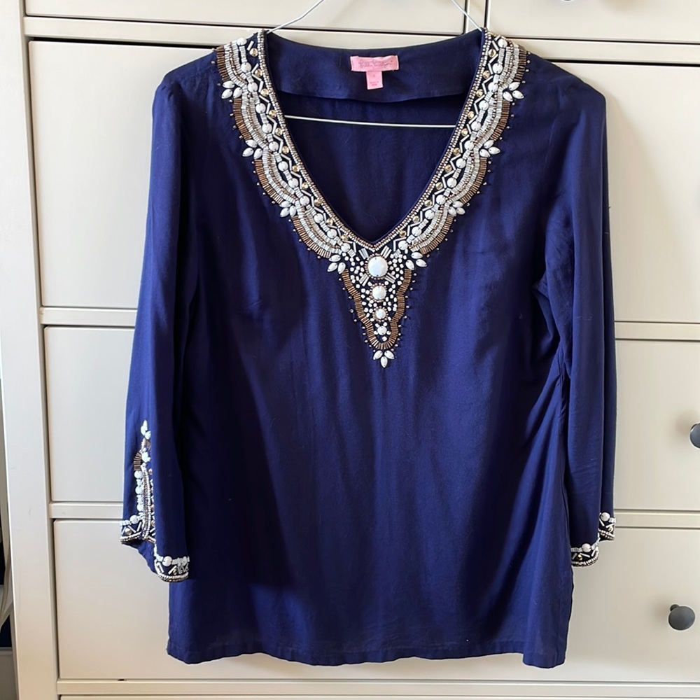 Beaded Lilly Pulitzer top